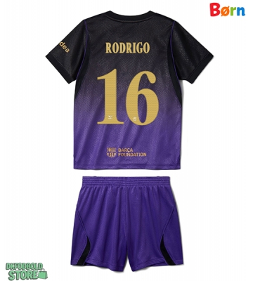 Barcelona Rodri Hernandez #16 Replika Babytøj Udebanesæt Børn 2026-27 Kortærmet (+ Korte bukser)